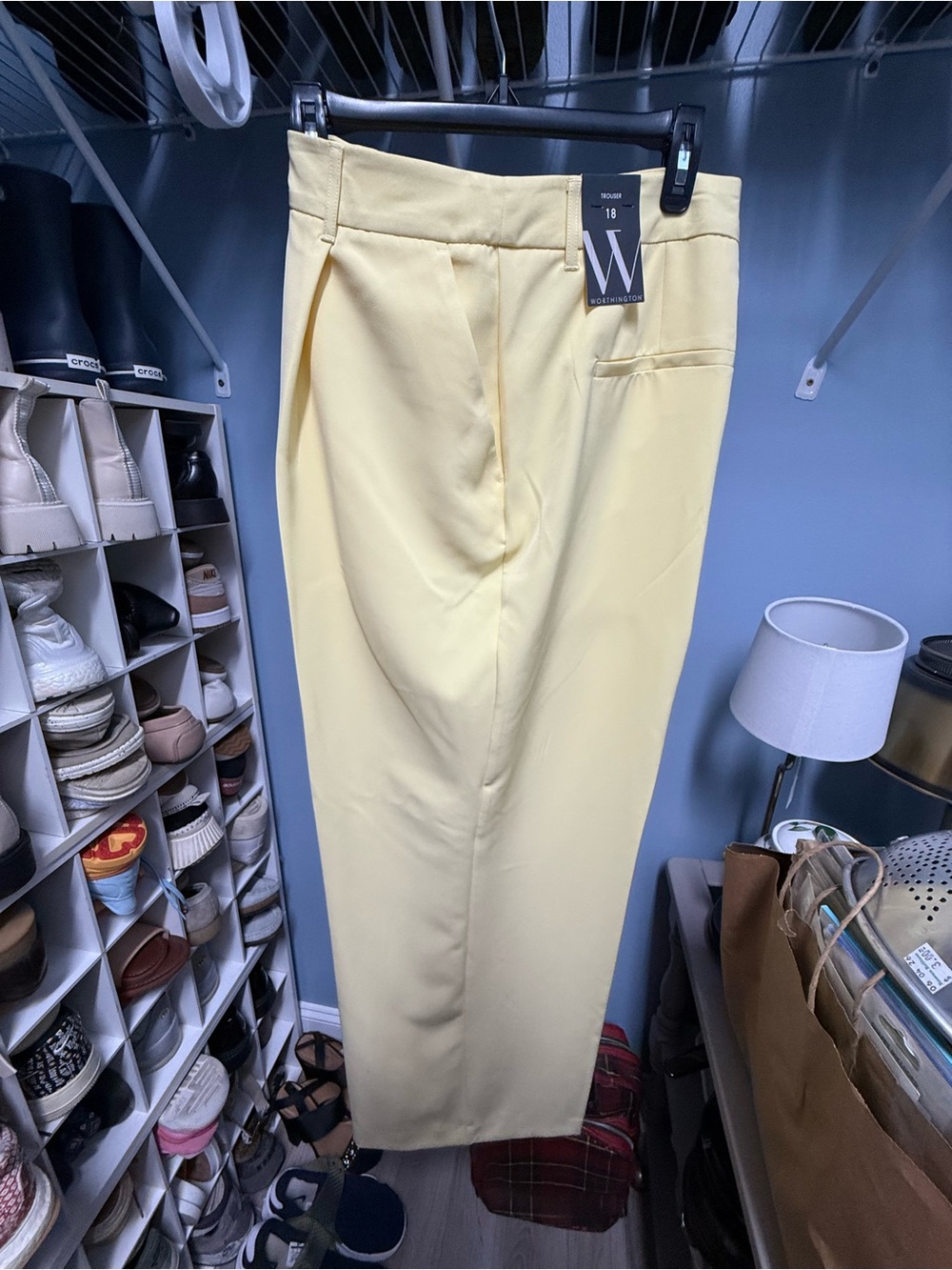 Worthington Pale Yellow Women's Dress Pants 18